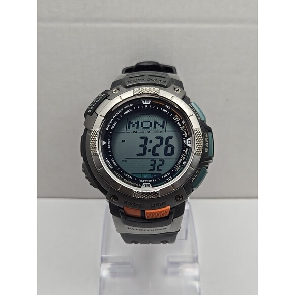 Casio Pathfinder PAG 80 Tough Solar New Battery Triple Sensor Digital Watch 100M - Picture 1 of 9